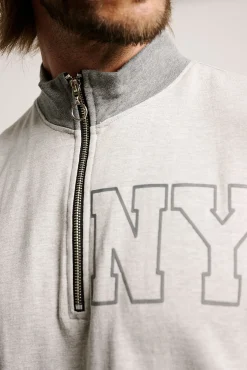 Pijama hombre largo cremallera NYC | MUYDEMI