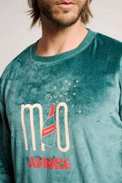Pijama hombre terciopelo Mio amore | MUYDEMI