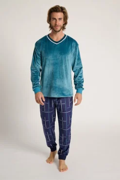 Pijama hombre terciopelo estampado | MUYDEMI