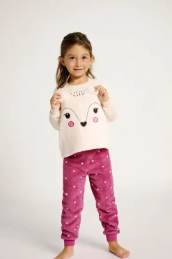 Pijama infantil 2-8 años carita animal estampado lunares | MUYDEMI