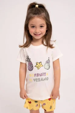 Pijama infantil corto algodón Fruits | MUYDEMI