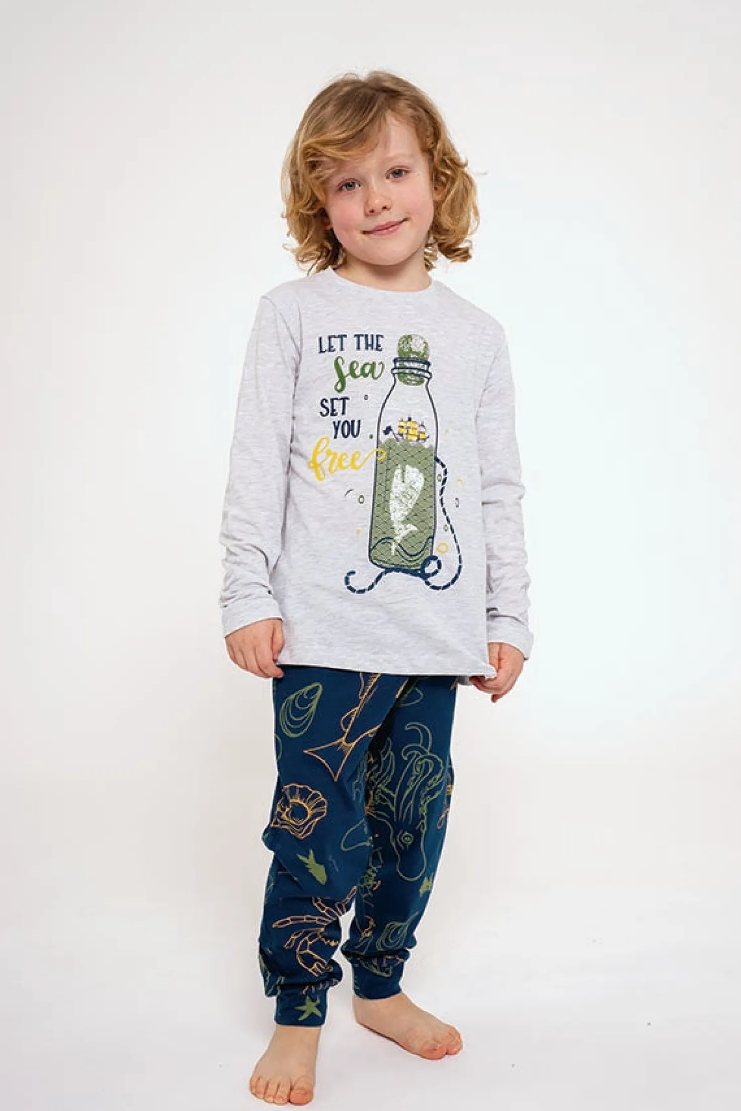 Pijama infantil largo algodón Let the Sea | MUYDEMI