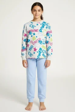 Pijama juvenil 10-16 años algodón estampado Girl power | MUYDEMI