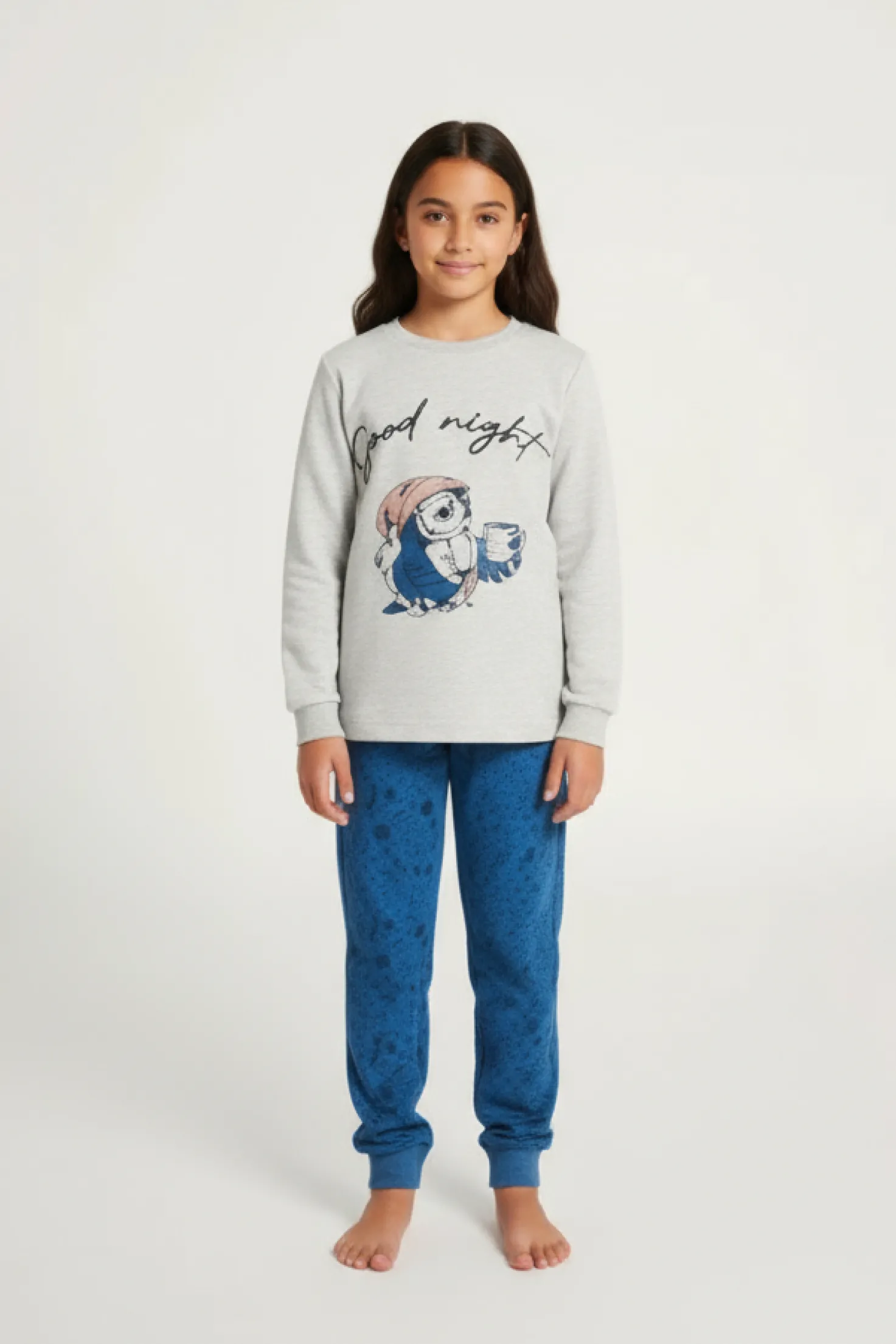 Pijama juvenil 10-16 años búho | MUYDEMI