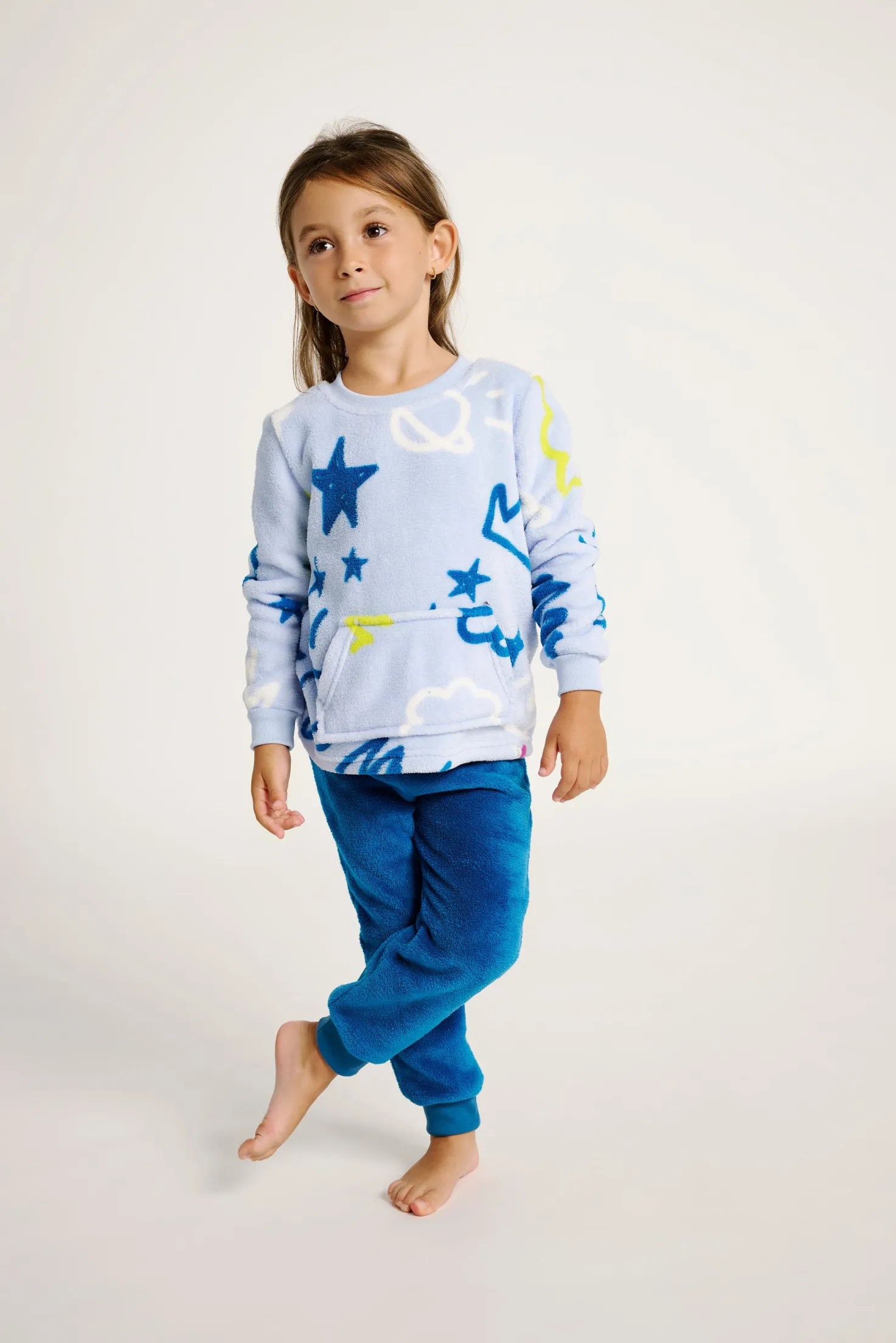 Pijama juvenil 10-16 años estampado azul | MUYDEMI