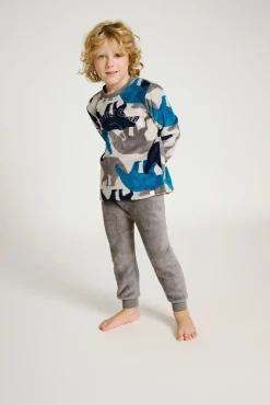 Pijama juvenil 10-16 años terciopelo estampado osos | MUYDEMI