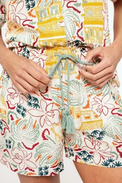 Pijama mujer camisero corto estampado | MUYDEMI