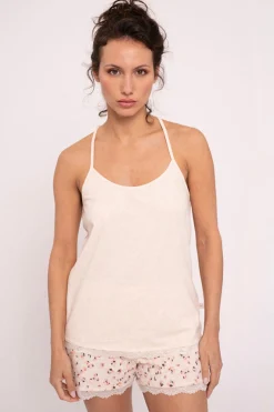 Pijama mujer corto detalle espalda estampado | MUYDEMI