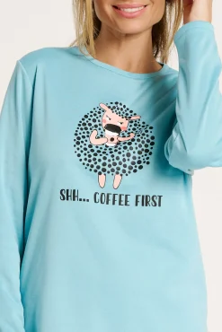 Pijama mujer largo estampado ovejas | MUYDEMI