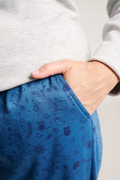 Pijama mujer largo estampado búho | MUYDEMI