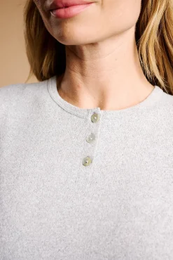 Pijama mujer largo gris | MUYDEMI