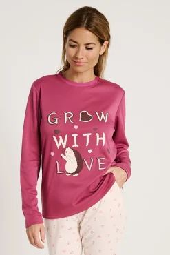 Pijama mujer mensaje Grow with love | MUYDEMI