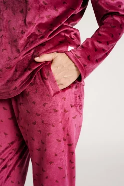 Pijama mujer terciopelo estampado | MUYDEMI