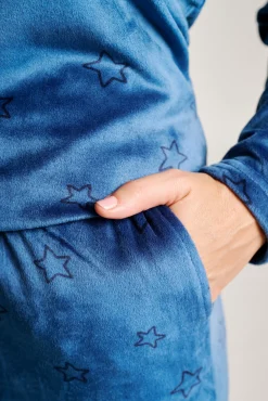 Pijama mujer terciopelo estampado estrellas | MUYDEMI