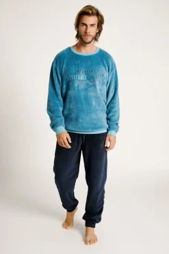 Pijama polar hombre mensaje | MUYDEMI