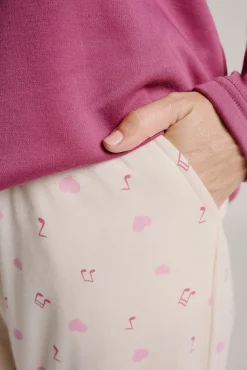 Pijama polar mujer estampado erizo | MUYDEMI