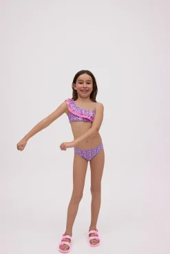 Sandalias infantiles de hebillas ajustables rosa