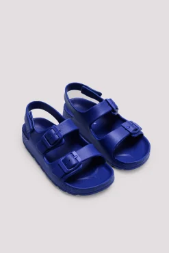 Sandalias infantiles de hebillas ajustables marino
