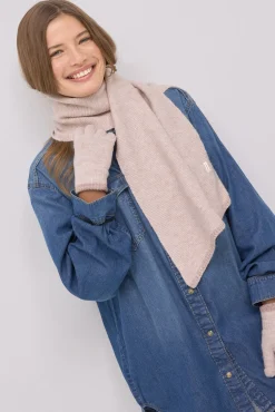 Set bufanda y guantes detalles con brillo