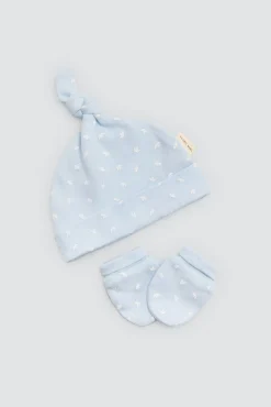 Set de regalo recién nacido primera puesta azul