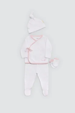 Set primera puesta recién nacido rosa