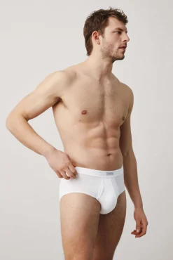 Slip con abertura blanco