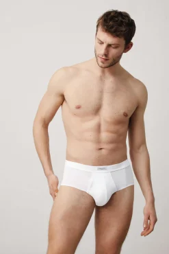 Slip con abertura blanco