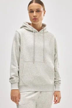 Sudadera con capucha ajustable interior afelpado gris