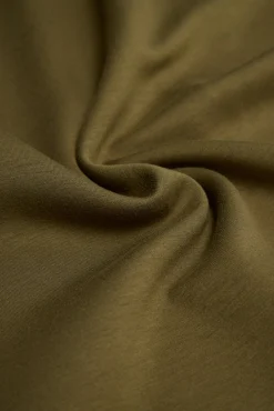 Sudadera con capucha fluida verde