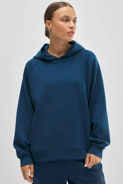 Sudadera con capucha y bolsillos azul