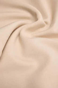 Sudadera mangas abullonadas fluida marfil