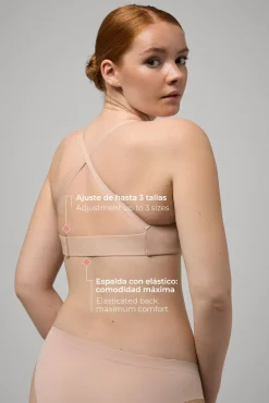 Sujetador adapt talla ajustable nude