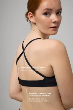 Sujetador adapt talla ajustable negro