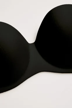Sujetador adhesivo con push-up ligero negro