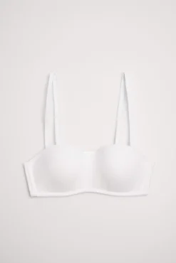 Sujetador bandeau juvenil blanco