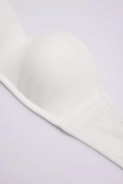 Sujetador bandeau juvenil blanco