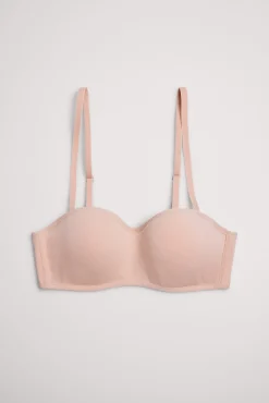 Sujetador bandeau juvenil nude