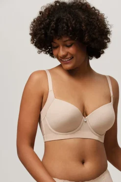 Sujetador con aro con relleno nude