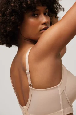 Sujetador con aro con relleno nude