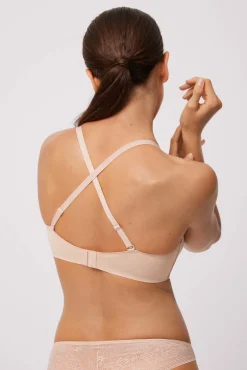 Sujetador con aro con relleno nude