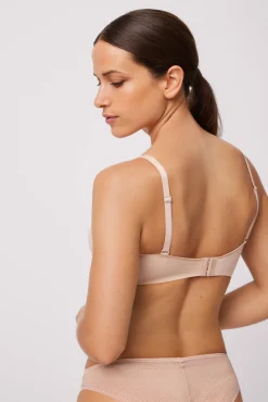 Sujetador con aro con relleno nude