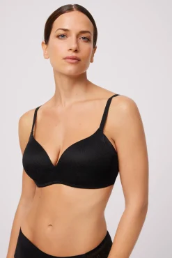 Sujetador con aro con relleno negro