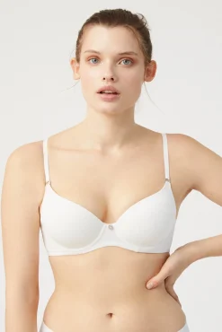 Sujetador con aro con relleno blanco