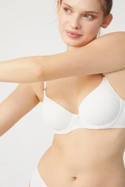 Sujetador con aro con relleno blanco