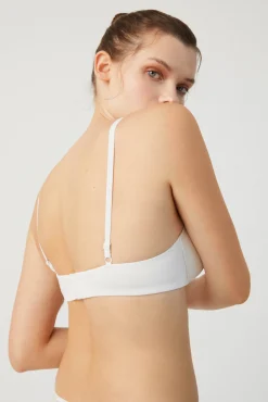 Sujetador con aro con relleno marfil