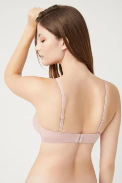 Sujetador con aro con relleno rosa