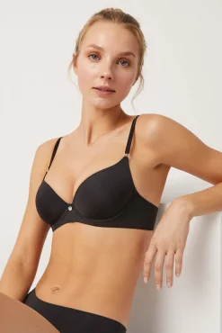 Sujetador con aro con relleno negro