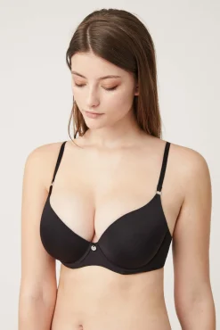 Sujetador con aro con relleno negro