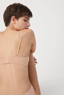 Sujetador con aro con relleno nude