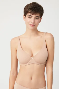 Sujetador con aro con relleno nude